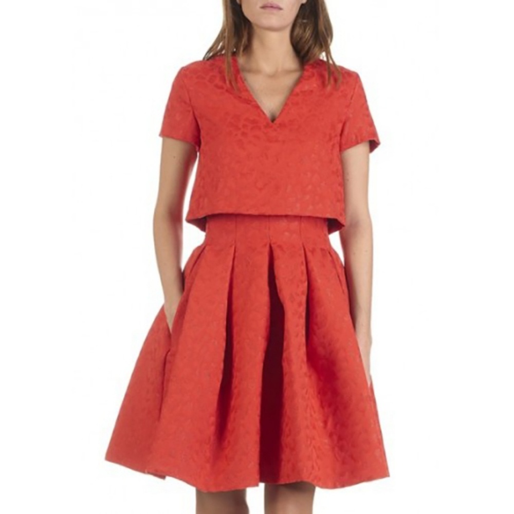 Worn 2x! Maje structured skirt party dress